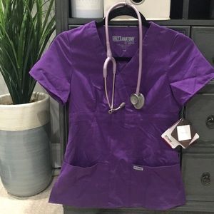 NWT XXS Grey’s Anatomy scrub top!